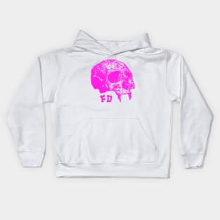 Pink Skull Kids Hoodie